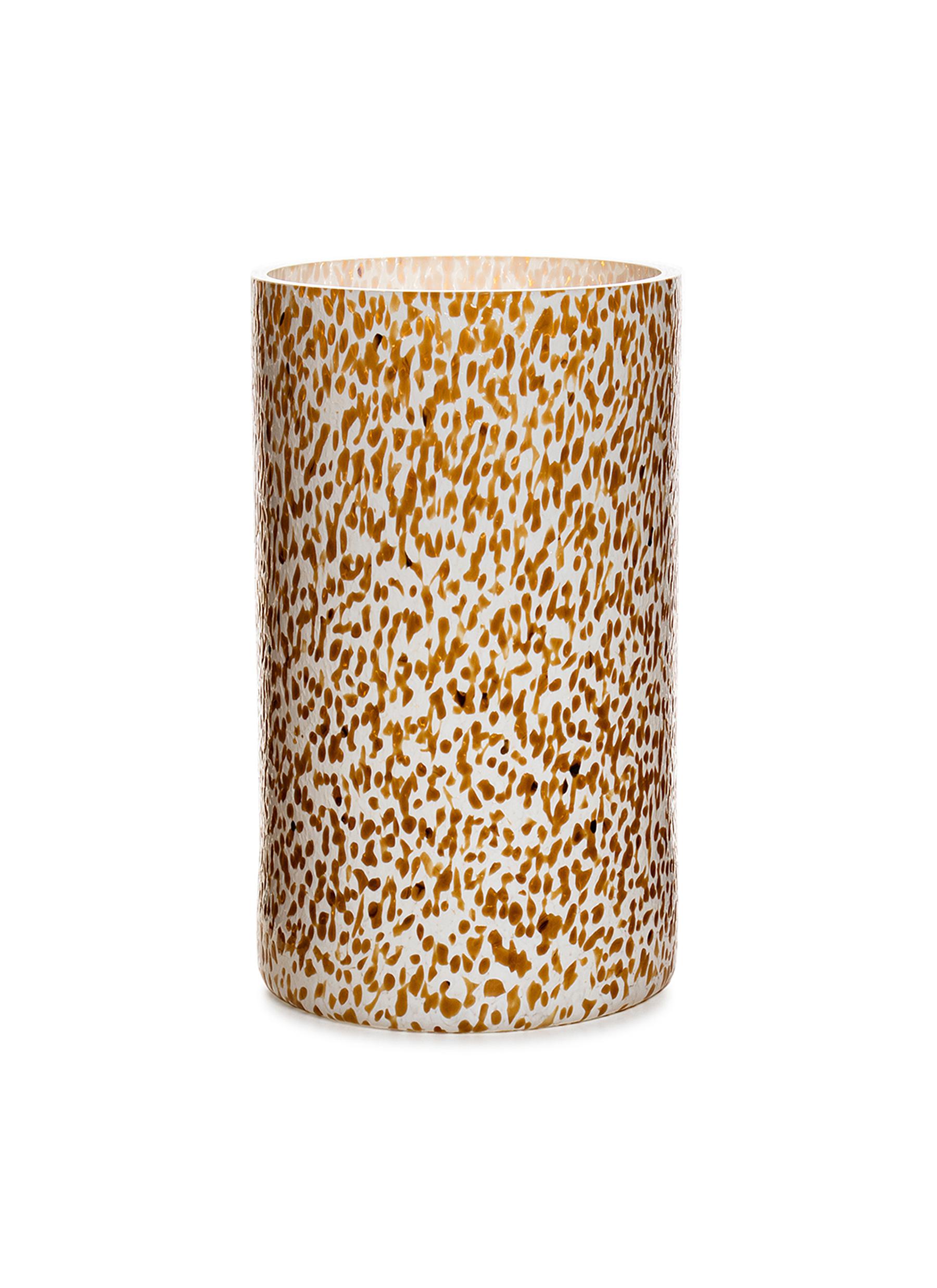 Macchia Extra Tall Vase - Ivory/Amethyst