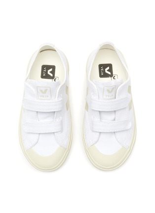 Figure View - Click To Enlarge - VEJA - ‘Ollie' double Velcro toddler canvas sneakers