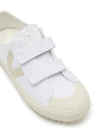 Detail View - Click To Enlarge - VEJA - ‘Ollie' double Velcro kids canvas sneakers