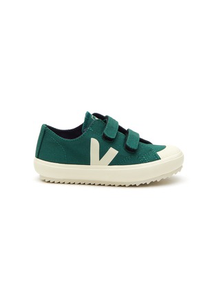 Main View - Click To Enlarge - VEJA - ‘Ollie' double Velcro toddler canvas sneakers