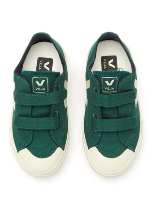 Figure View - Click To Enlarge - VEJA - ‘Ollie' double Velcro toddler canvas sneakers