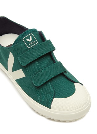 Detail View - Click To Enlarge - VEJA - ‘Ollie' double Velcro kids canvas sneakers