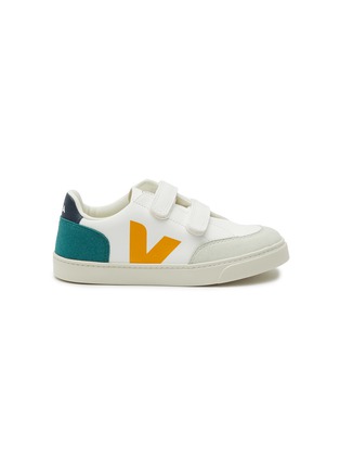 Main View - Click To Enlarge - VEJA - ‘ESPLAR’ DOUBLE VELCRO CHROMEFREE KIDS LEATHER SNEAKERS