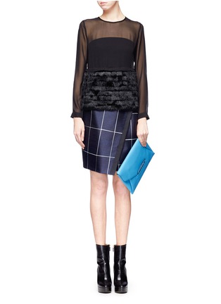 Figure View - Click To Enlarge - GIVENCHY - Antigona leather envelope clutch