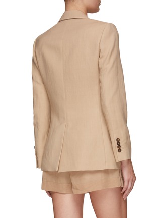 Back View - Click To Enlarge - BRUNELLO CUCINELLI - DOUBLE BREASTED FLUID TWILL BLAZER