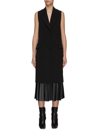 Main View - Click To Enlarge - MM6 MAISON MARGIELA - HALTER BACKLESS LONG TAILORING GILET