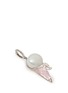 Figure View - Click To Enlarge - BAO BAO WAN - Diamond pearl rose quartz ice cream pendant