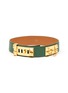 Main View - Click To Enlarge - LANE CRAWFORD VINTAGE ACCESSORIES - Vert Courchavel wide leather belt