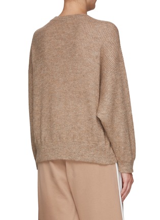 Back View - Click To Enlarge - BRUNELLO CUCINELLI - LOOSE FITTED LUREX MOHAIR RIBBED JUMPER