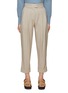 Main View - Click To Enlarge - BRUNELLO CUCINELLI - FLAT FRONT TAPERED TROUSERS