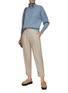 Figure View - Click To Enlarge - BRUNELLO CUCINELLI - FLAT FRONT TAPERED TROUSERS