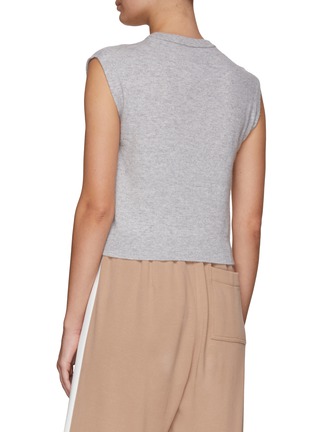 Back View - Click To Enlarge - BRUNELLO CUCINELLI - SLEEVELESS ROUND NECK KNITTED TOP