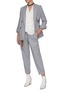 Figure View - Click To Enlarge - BRUNELLO CUCINELLI - BELTED ROLLUP PEG LEG TROUSERS