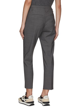 Back View - Click To Enlarge - BRUNELLO CUCINELLI - PLEATED FRONT SLIM FIT TAILORED PANTS