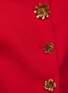  - OSCAR DE LA RENTA - Floral Button Square Neck Cropped Jacket