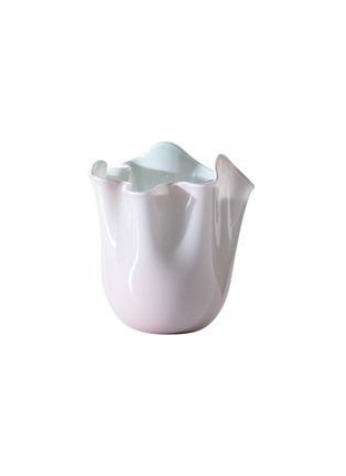 Main View - Click To Enlarge - VENINI - Fazzoletto Opalini Glass Vase 700.04 — Pink