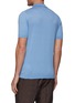 Back View - Click To Enlarge - JOHN SMEDLEY - ‘ADRIAN’ SHORT SLEEVE STAND COLLAR SEA ISLAND COTTON POLO SHIRT