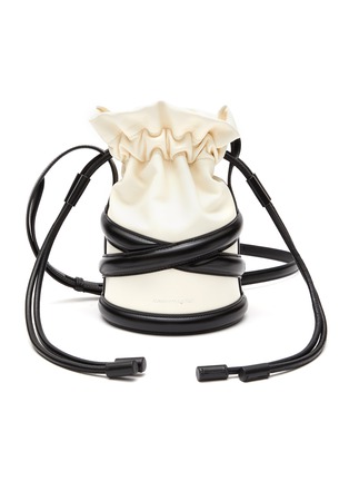 Main View - Click To Enlarge - ALEXANDER MCQUEEN - ‘Soft Curve' drawstring leather bucket bag