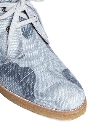 Detail View - Click To Enlarge - STELLA MCCARTNEY - Camouflage print canvas desert boots
