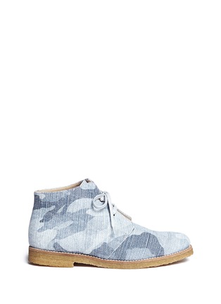 Main View - Click To Enlarge - STELLA MCCARTNEY - Camouflage print canvas desert boots