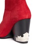 Detail View - Click To Enlarge - TOGA ARCHIVES - Embellished heel lace-up ankle boots