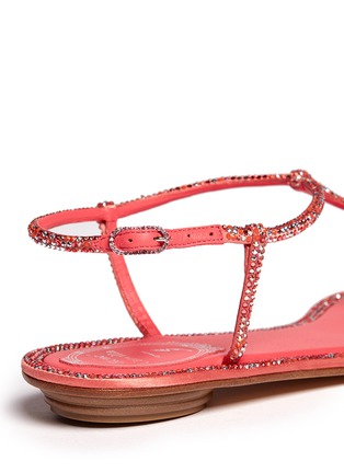 Detail View - Click To Enlarge - RENÉ CAOVILLA - Cupido crystal T-strap flat sandals