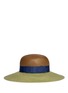 Figure View - Click To Enlarge - LANVIN - Contrast band bi-colour straw hat