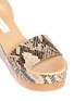 Detail View - Click To Enlarge - STELLA MCCARTNEY - Python print flatform sandals