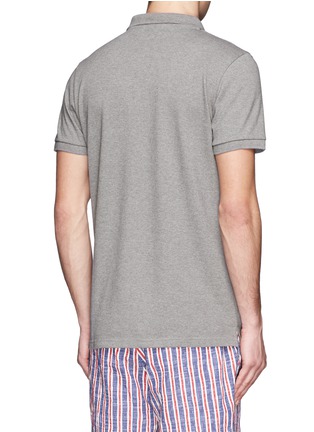 Back View - Click To Enlarge - MAISON KITSUNÉ - Logo embroidery piqué polo shirt