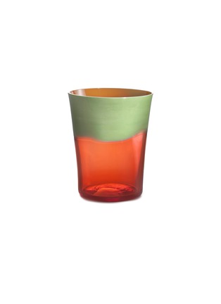 Main View - Click To Enlarge - NASON MORETTI - Dandy Glass Wine Cup — Pea Green/Orange