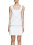 BOTTEGA VENETA - Sleeveless Square Neck X-Stitching Tennis Dress