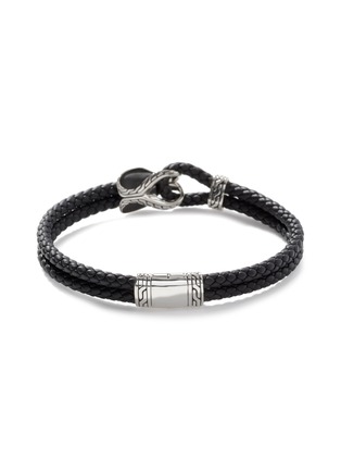 Main View - Click To Enlarge - JOHN HARDY - ‘Asli Classic Chain' Sterling Silver Leather Bracelet
