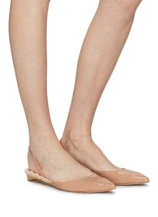 Figure View - Click To Enlarge - AERA - ‘JACKIE‘ QUILTED VEGAN SKIMMER FLATS