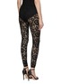 Back View - Click To Enlarge - VALENTINO GARAVANI - FITTED LACE LEGGINGS