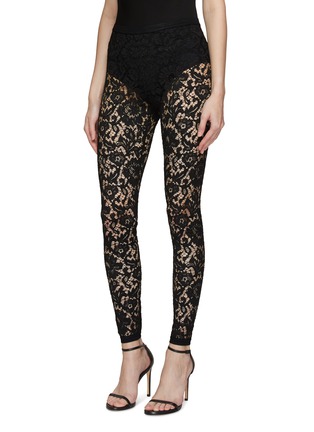 Front View - Click To Enlarge - VALENTINO GARAVANI - FITTED LACE LEGGINGS