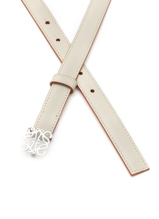 Detail View - Click To Enlarge - LOEWE - Anagram buckle leather thin belt