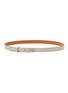 Main View - Click To Enlarge - LOEWE - Anagram buckle leather thin belt