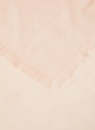 Detail View - Click To Enlarge - LOEWE - ‘Damero' anagram jacquard fringe edge scarf