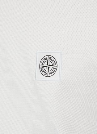  - STONE ISLAND - Compass logo patch polo shirt