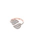 Main View - Click To Enlarge - ANITA KO - Diamond 18k rose gold small leaf ring