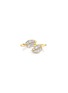 Main View - Click To Enlarge - ANITA KO - Diamond 18k gold small palm leaf ring