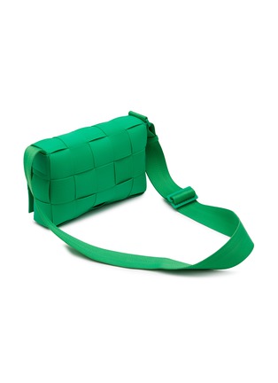 Bottega Veneta Woven Rubber Messenger Bag in Green for Men Mens Bags Messenger bags 