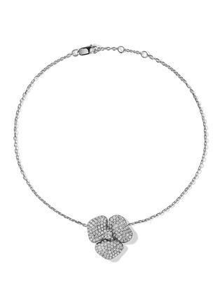 Main View - Click To Enlarge - AS29 - ‘Bloom' diamond sapphire 18k white gold small flower bracelet