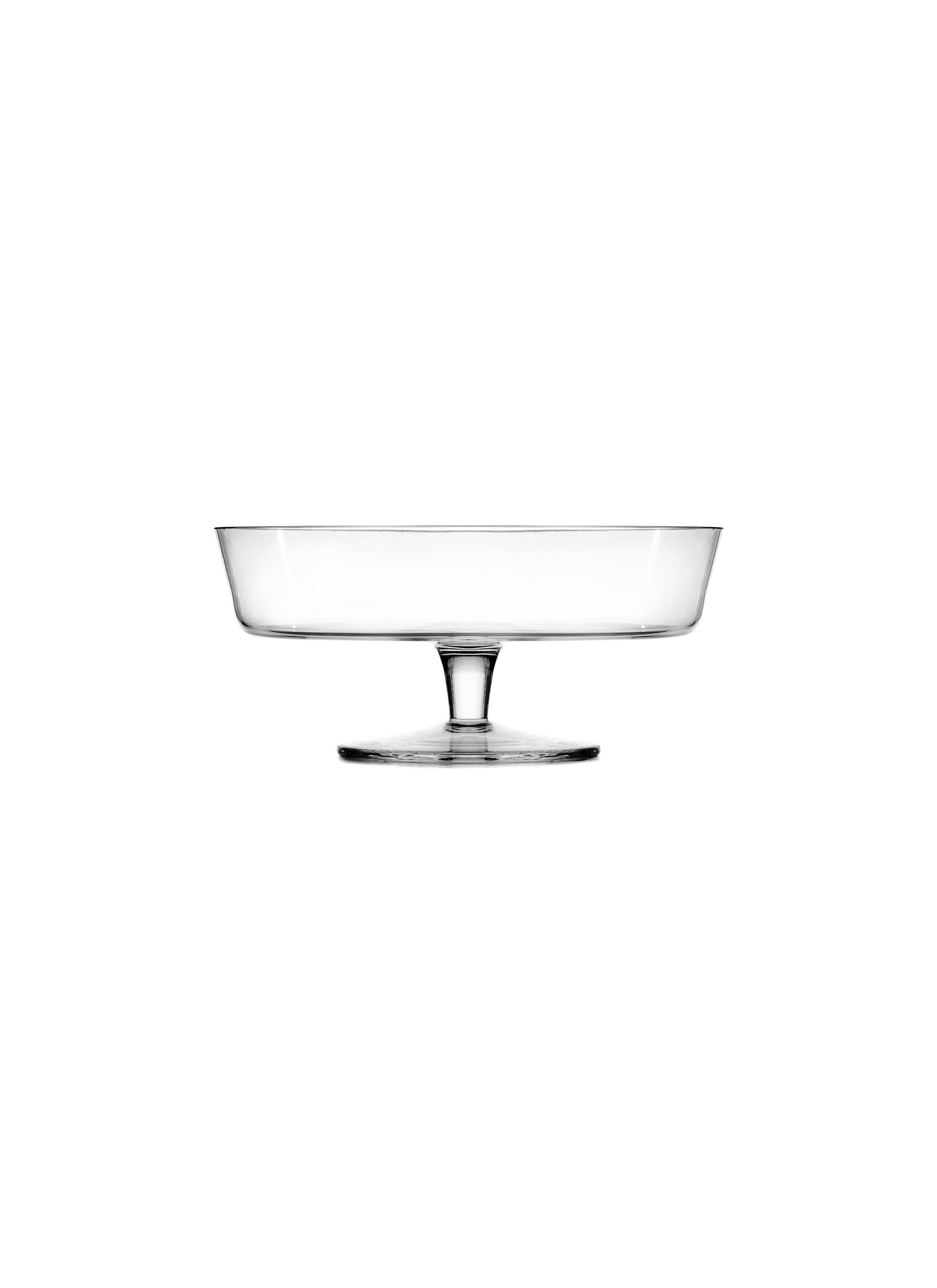 Ichendorf Alzate Footed Mouth-blown Glass Plate