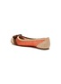  - SALVATORE FERRAGAMO - ‘VARINA’ WOVEN RAFFIA BALLET FLATS