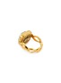 GOOSSENS - ‘Cabochons' tinted crystal 24k gold-plated ring