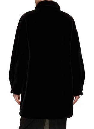 Back View - Click To Enlarge - PRADA - Reversible Snap Button Re-Nylon Shearline Coat