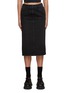 Main View - Click To Enlarge - PRADA - Logo Denim Midi Skirt