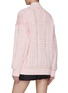 Back View - Click To Enlarge - PRADA - Ribbed Trim Chunky Cotton Knit Oversized Cardigan