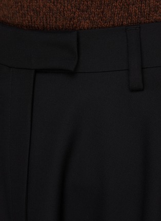  - PRADA - Virgin Wool Flared Tailored Midi Skirt
